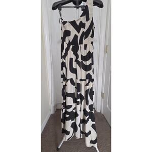 princess polly baby blue dress Sir the Label Realisme Wrap Halter Mini Dress Black & White Size 3 /AU 12